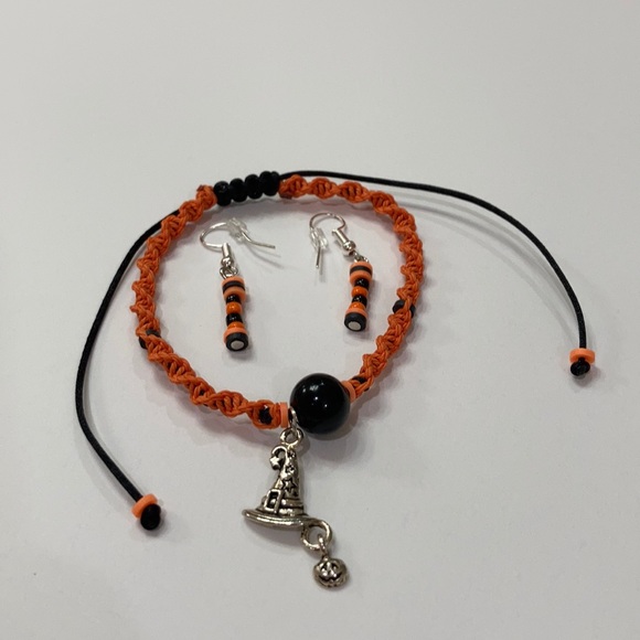 Halloween 🎃 braided macrame jewelry set - Picture 10 of 16